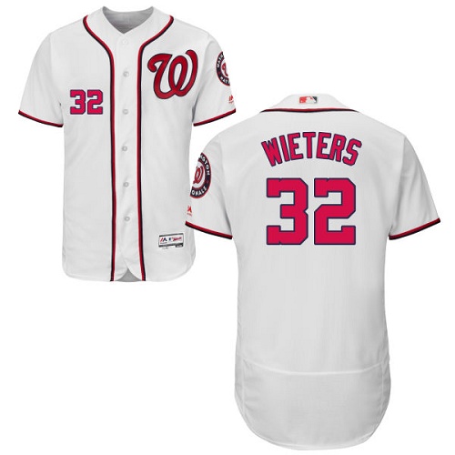 Nationals #32 Matt Wieters White Flexbase Authentic Collection Stitched MLB Jersey